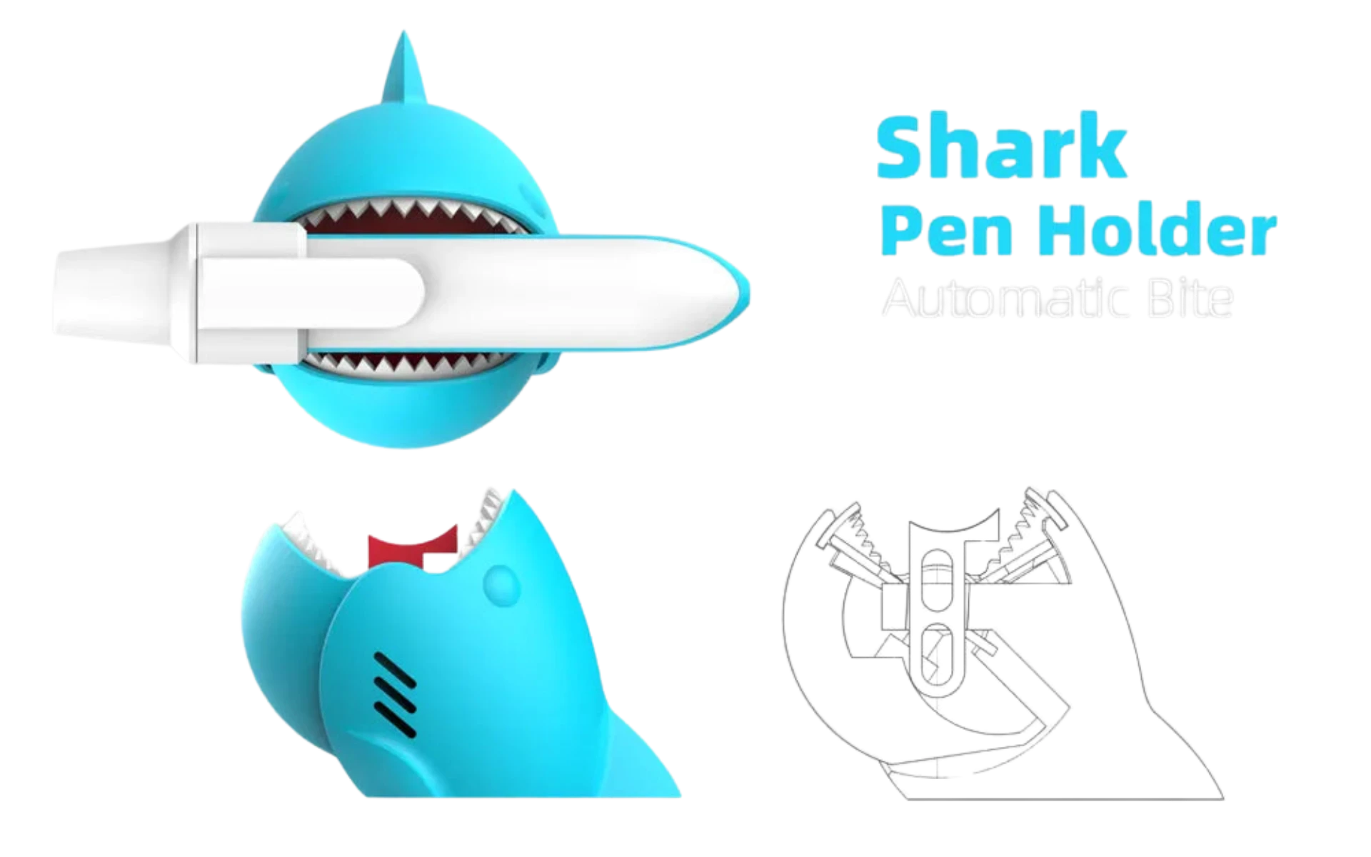 Shark Pen Holder