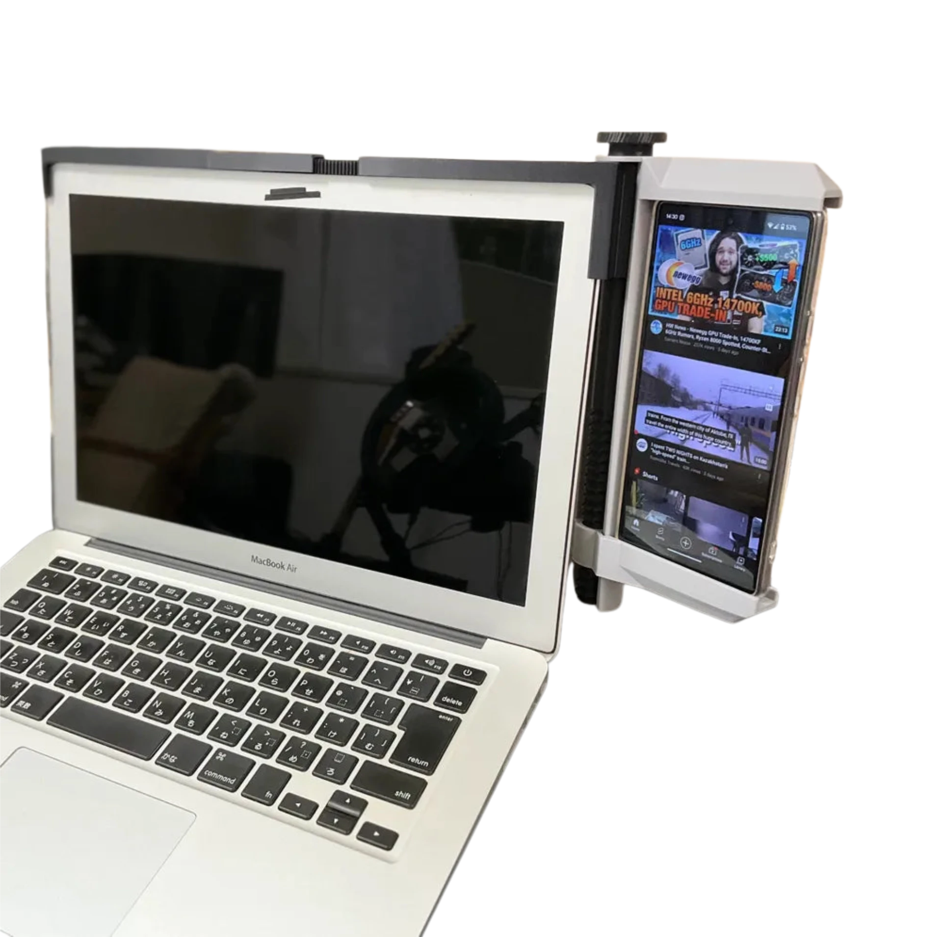 Phone or tablet second screen adapter for laptop - Tested on Macbook Air and Microsoft Surface