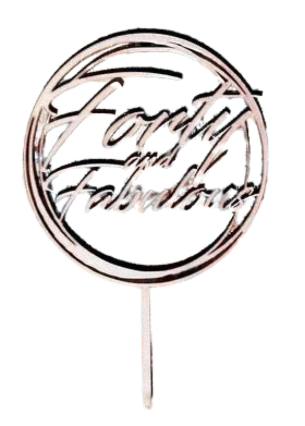 49 and Fabulous Cake Topper