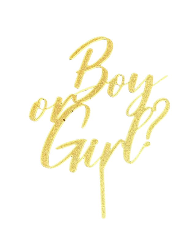 Boy or Girl Cake Topper