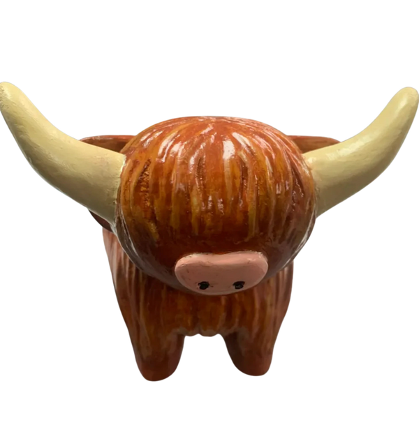 Coo Coat Hanger for Cubicle, Highland Coo Remixed