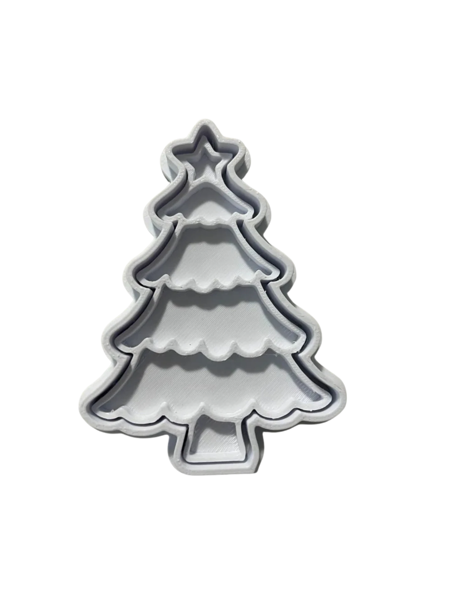 Christmas tree cookie cutter and stamp