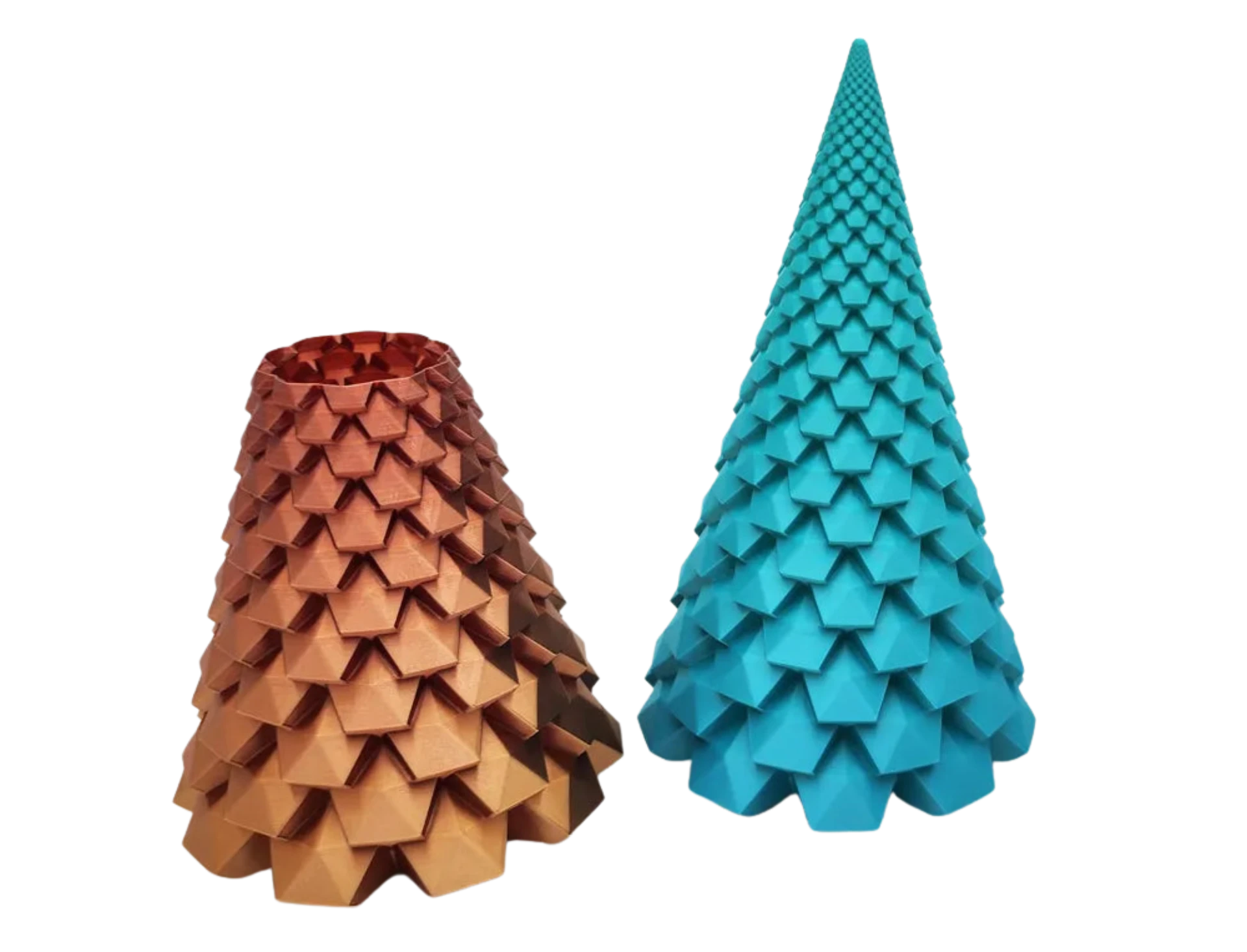 ⍋ Crystal Tree & Spiral Vase