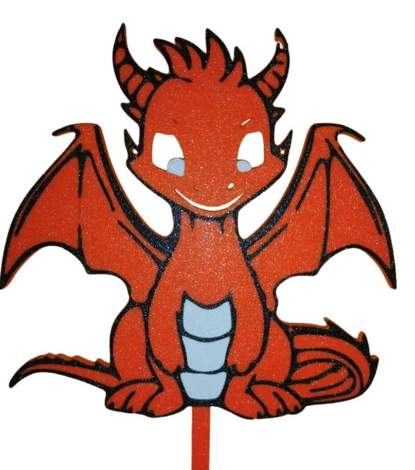 Dragon Cake Topper w/wo stick