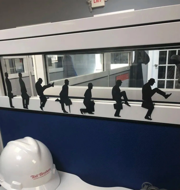 Monty Python, Ministry of Silly Walks, Silhouettes, for Office Cubicle window