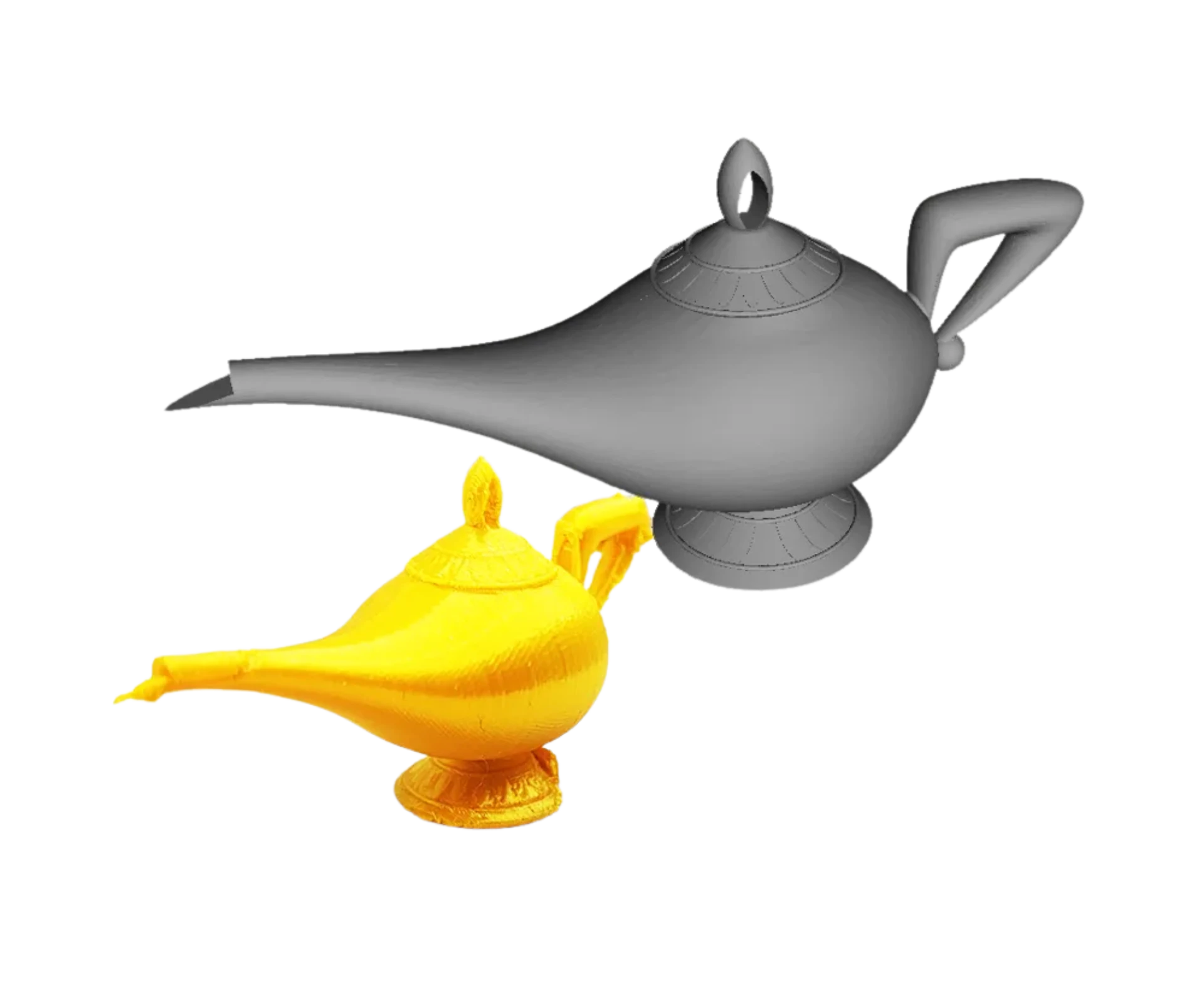 Aladdin's Lamp Ornament Remixed