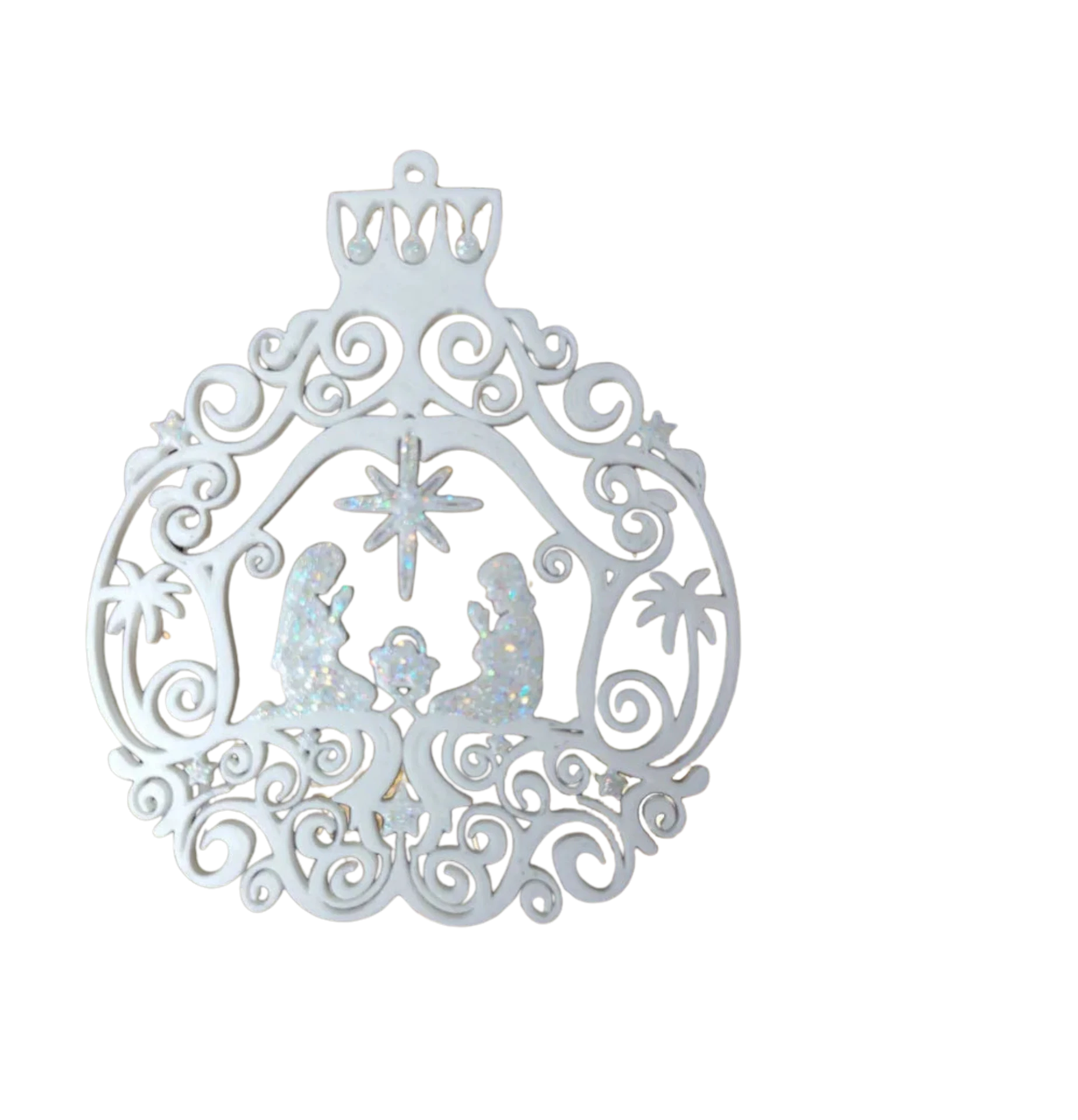 Manger Christmas Ornament