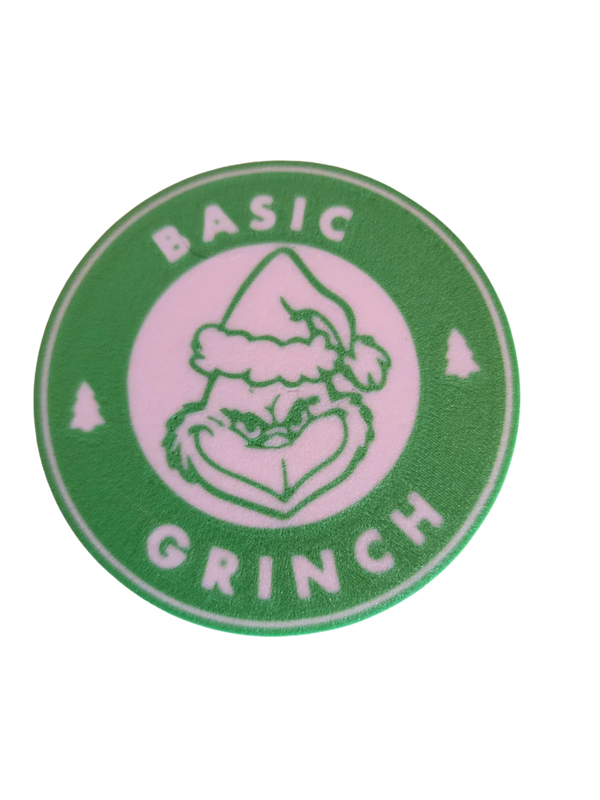 Basic Grinch Coaster