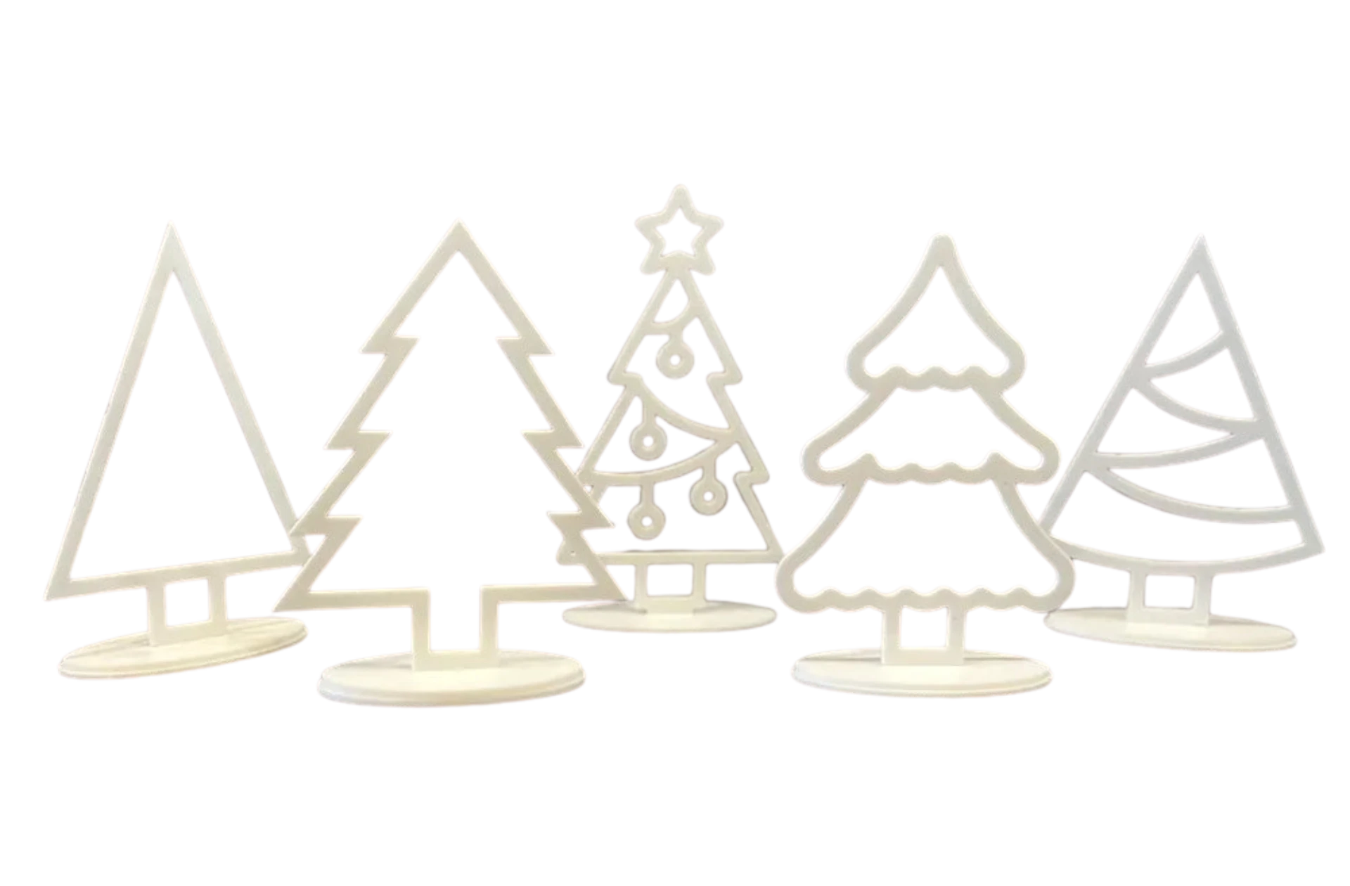 Standing Christmas Tree Silhouette Decorations