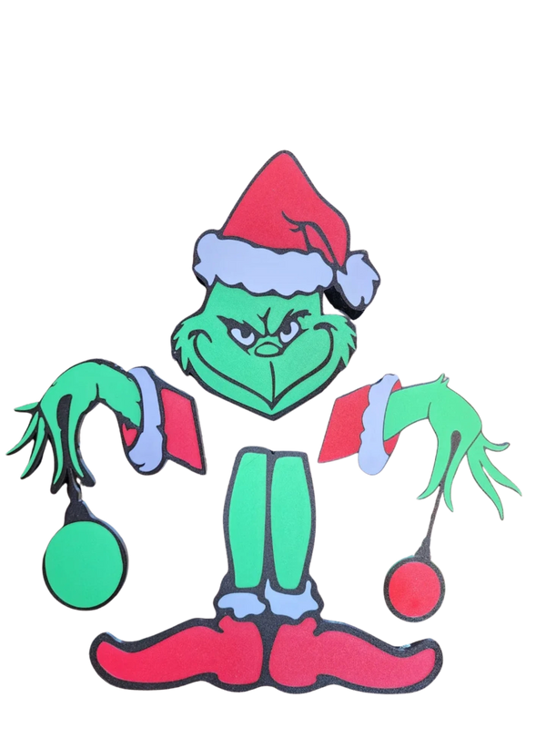 Grinch in Tree Topper or Decoration