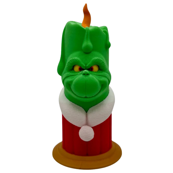 Grinch Christmas Candle