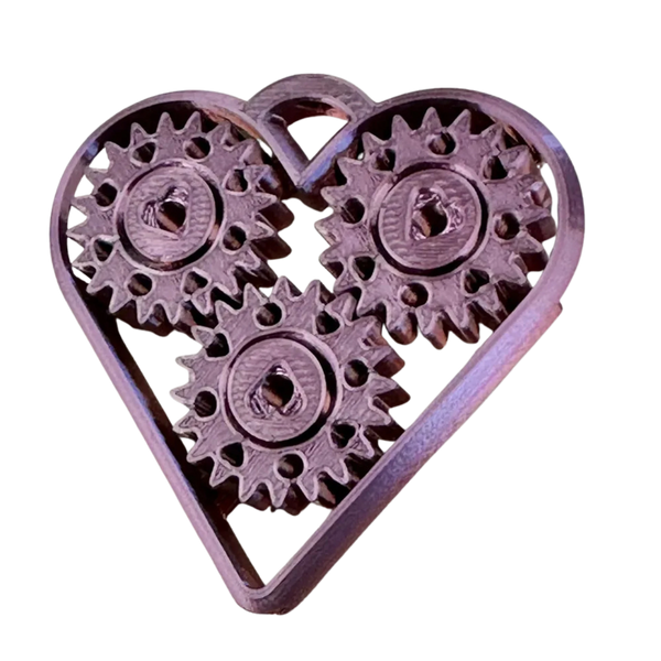 Heart Spin Fidget - Easy print in place!