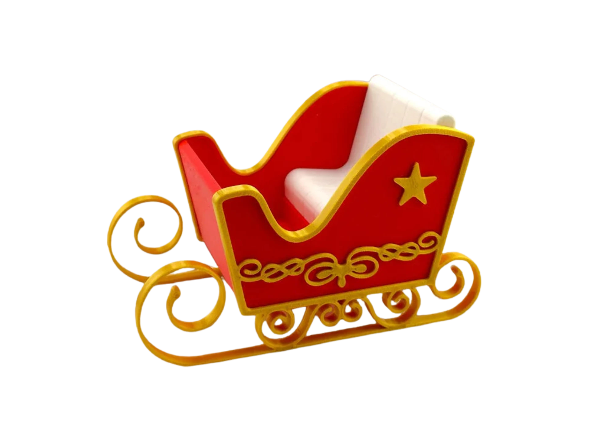 CHRISTMAS SANTA'S SLEIGH - NO SUPPORTS NEEDED -