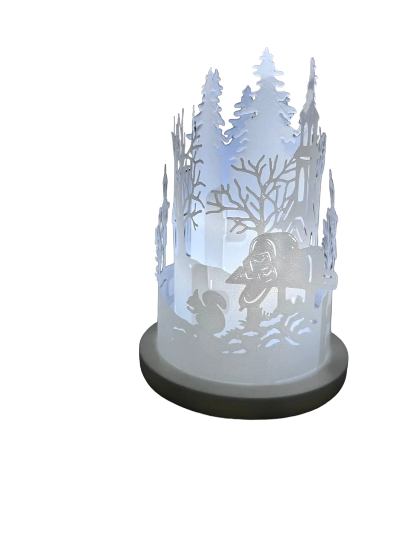 Christmas Scene Round Lantern