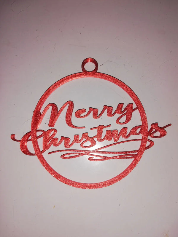 simple Merry Christmas bauble