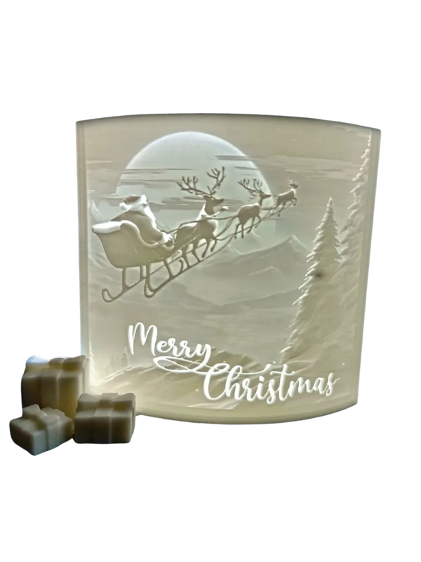 Lithophane Merry Christmas - greeting card