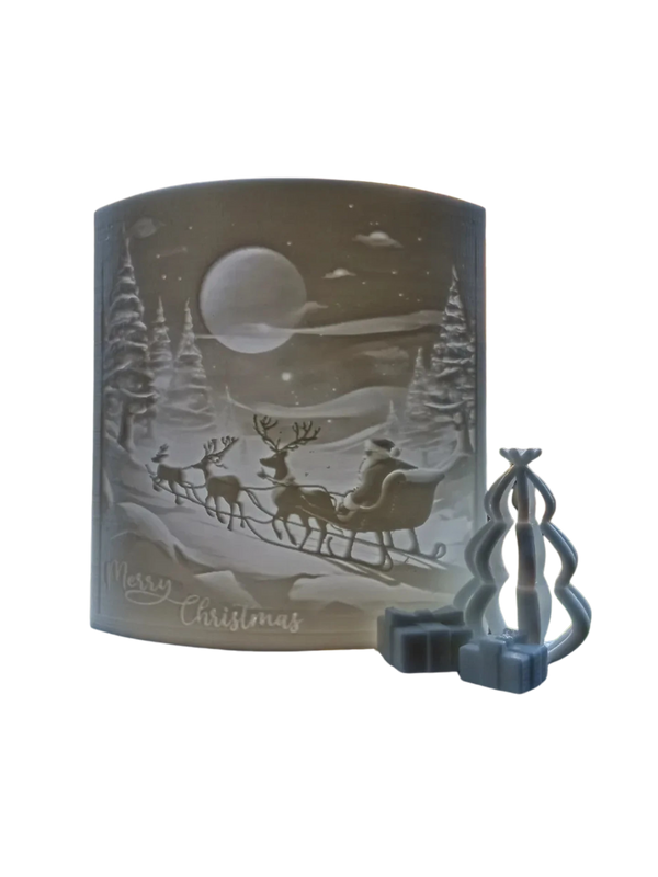 Lithophane Merry Christmas - greeting card Version 2