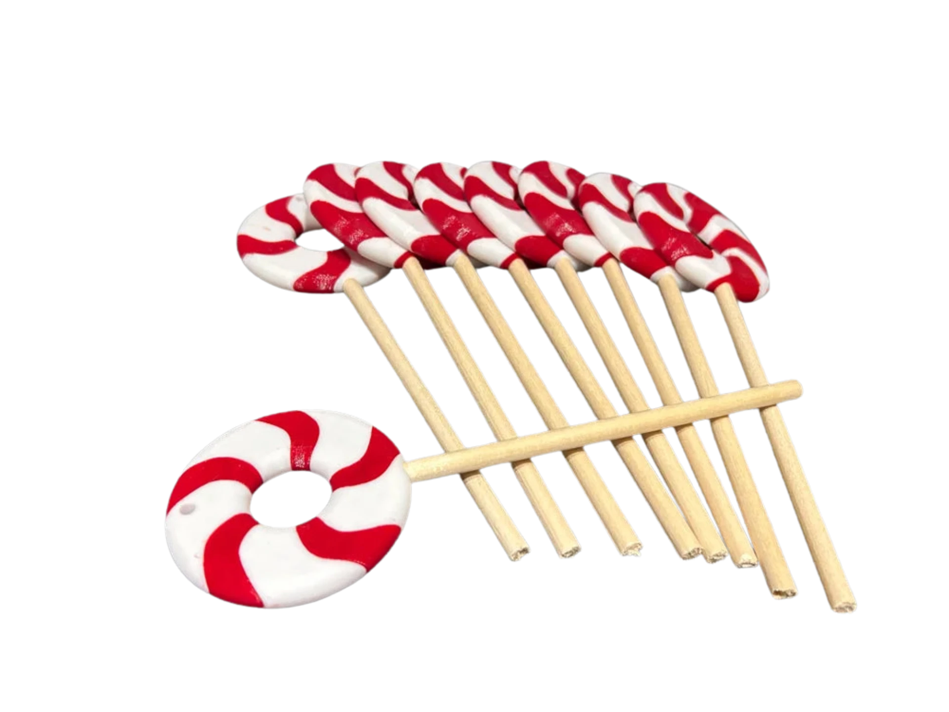 Lollipop Candy Cane Tree decorations with hole