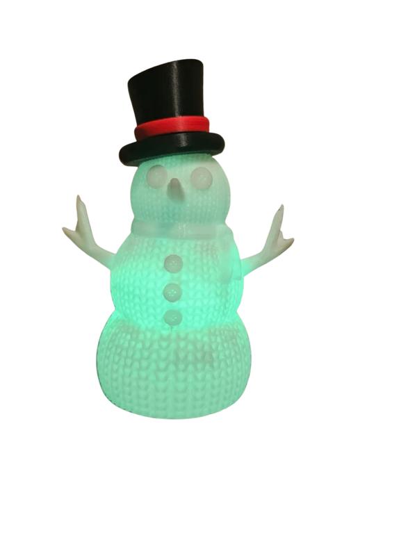 snowman knit Christmas CONTEST LED lamp