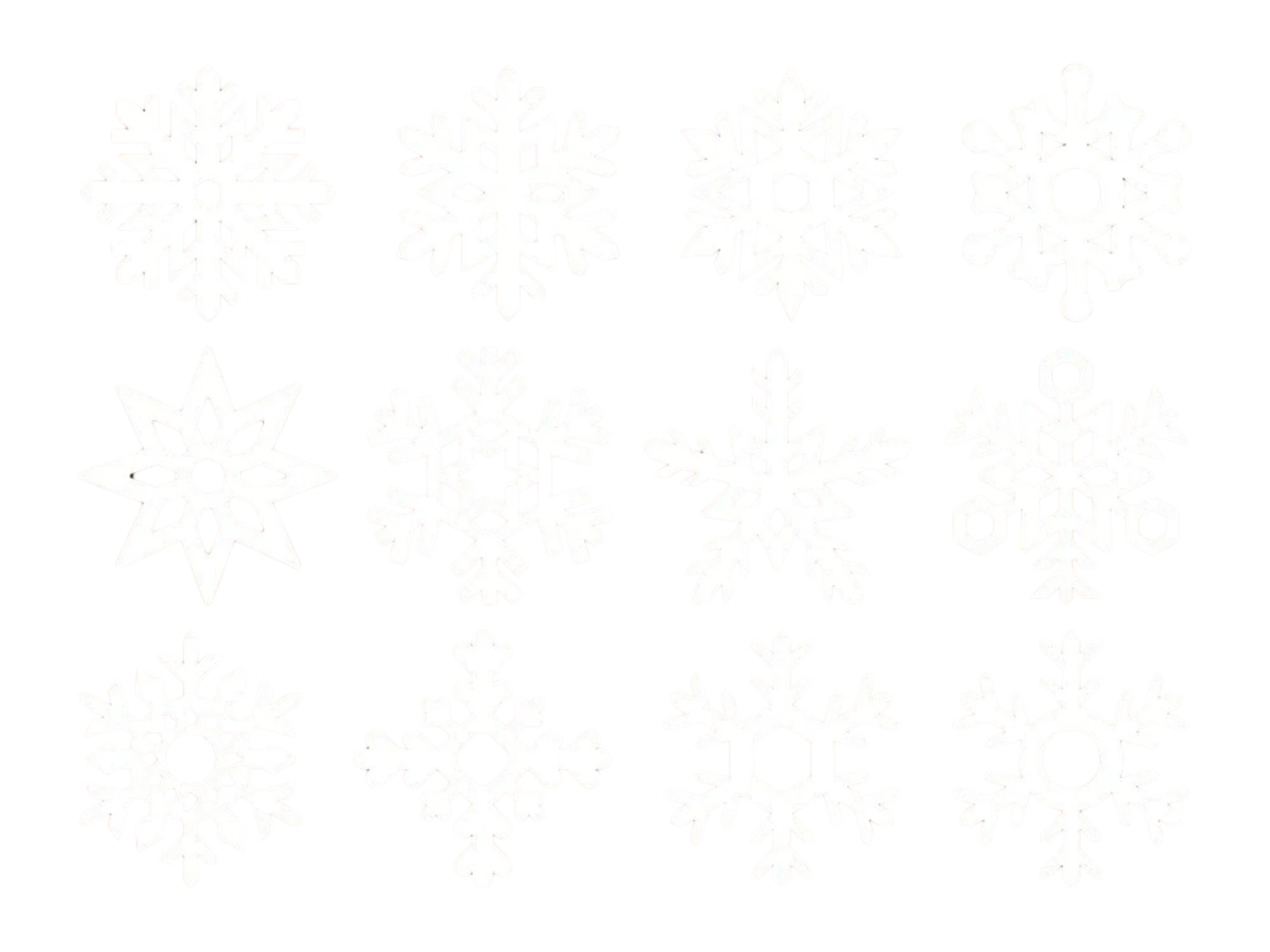 Snowflake ornaments