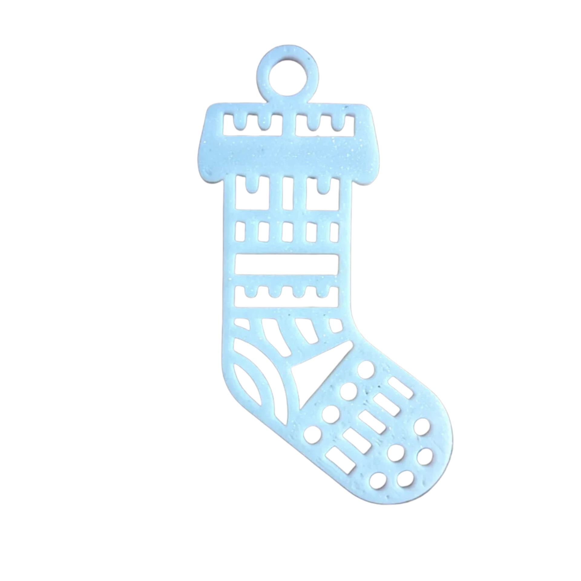 Stocking Christmas Holiday Ornament Single Color