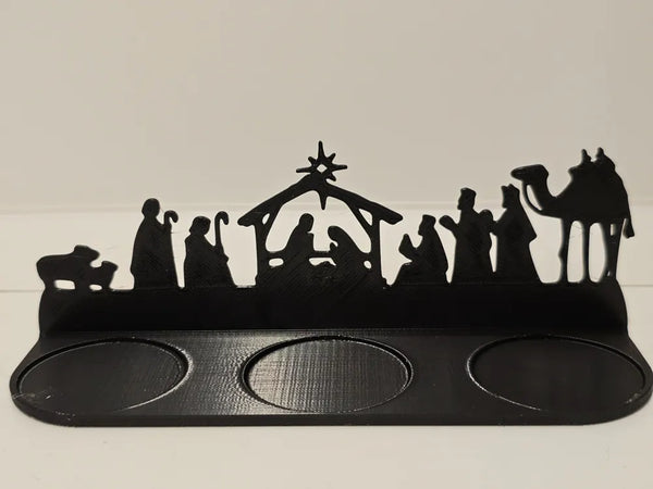 Bethlehem christmas tea candle holder