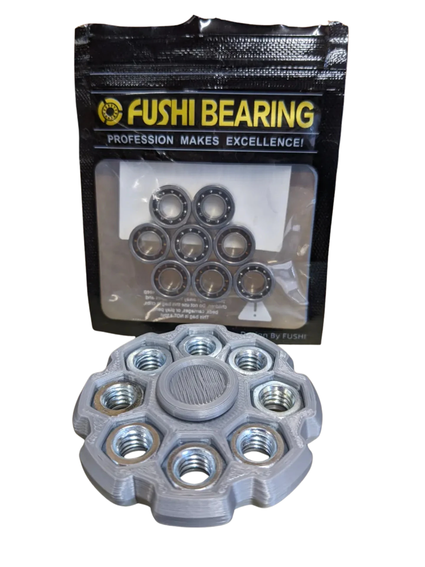 R188 Bearing Hex Nut Counterweight Fidget