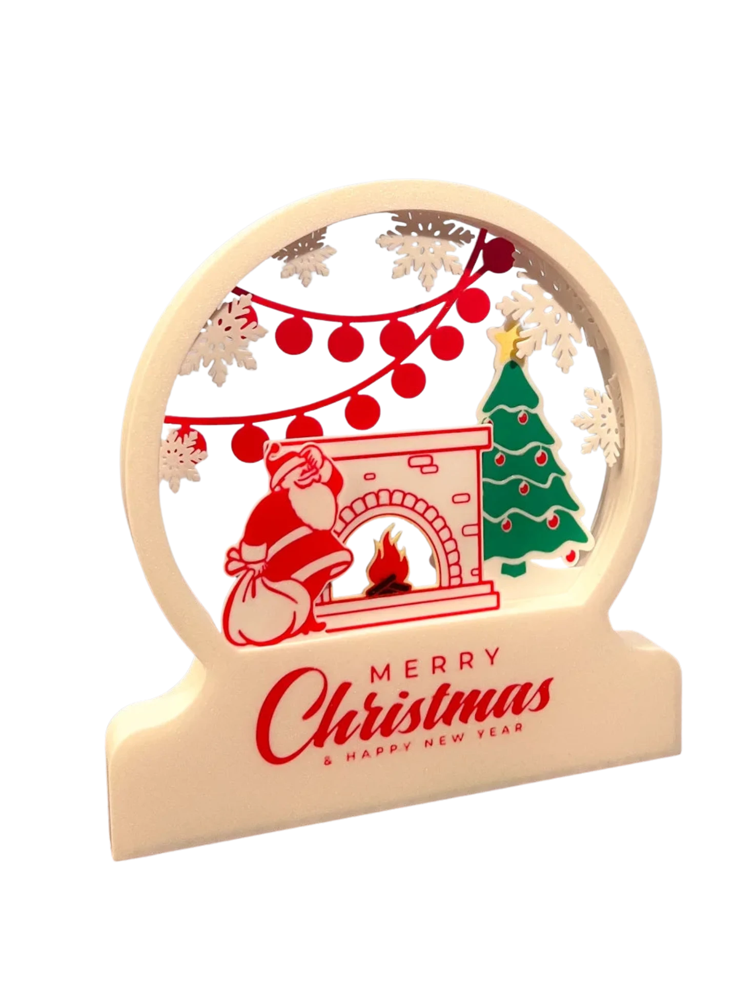 Merry Christmas and Happy New Year Decoration