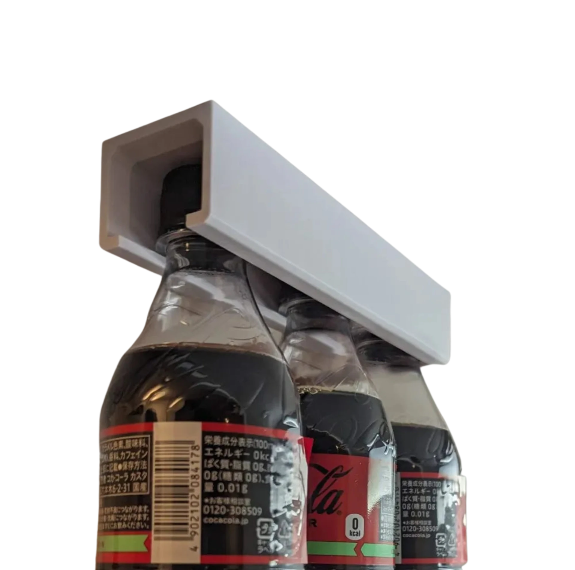 Hanging PET bottle storage - screwed version to fit any furniture (18cm, fits on small printers) Remixed