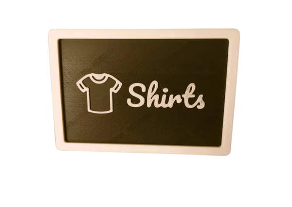 Basket Organizer Clip-On Labels