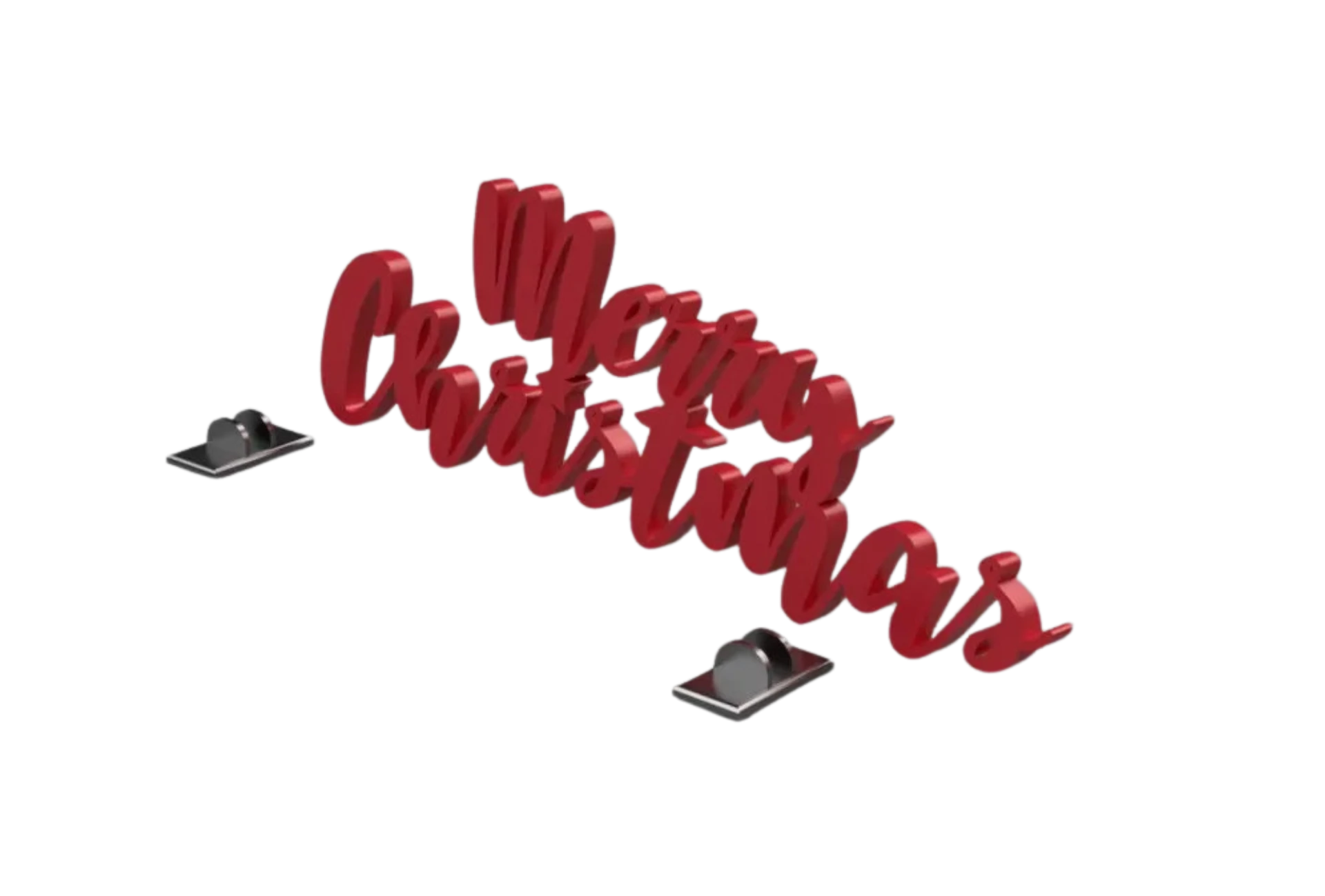 Merry Christmas Standing Text Desktop with stands