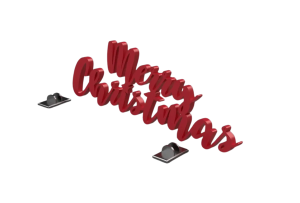 Merry Christmas Standing Text Desktop with stands