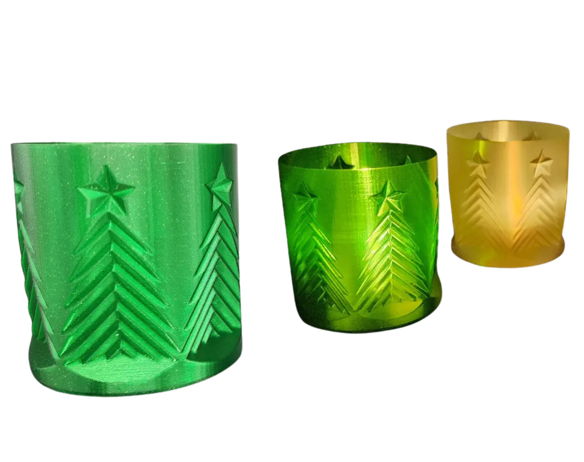 Christmas Tree w/Star Votive Holder - Vase Mode