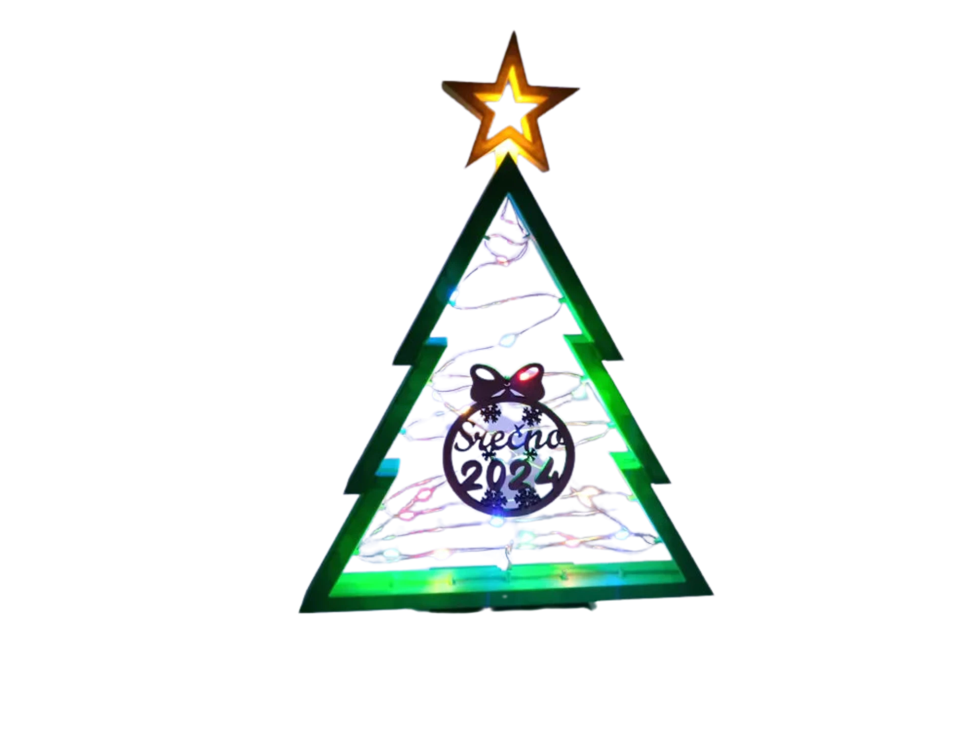 Christmas tree with star Remixed