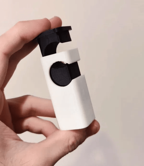 Bag clip with fully printed springs (PLA ok!)