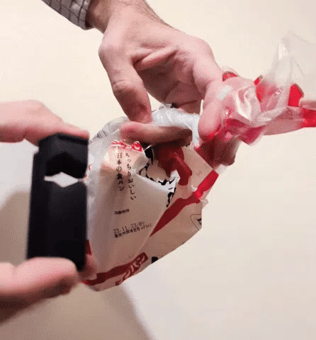 Bag clip - No supports needed 'Polygonal' version Remixed