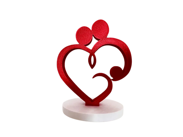 Heart statuette love