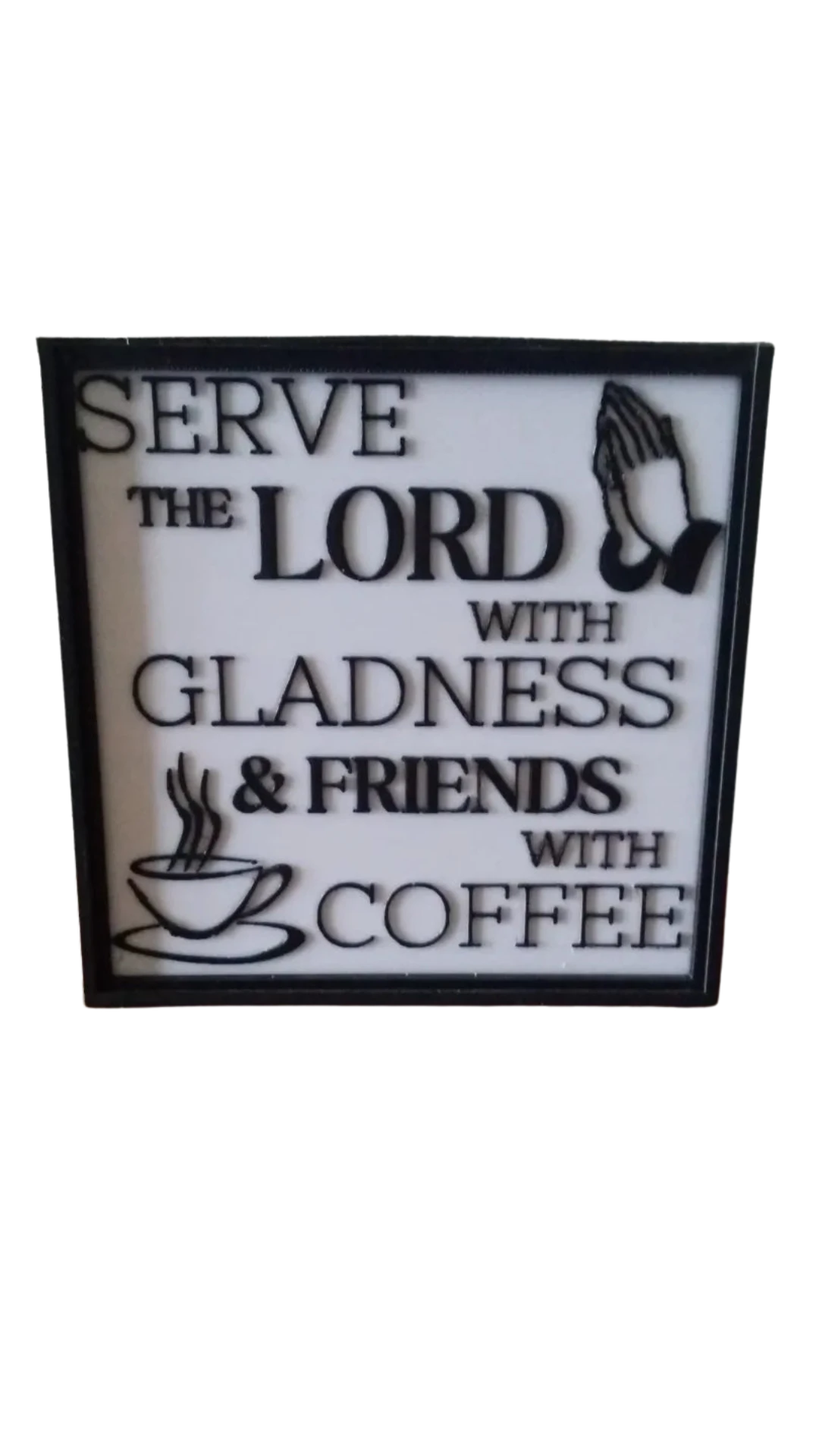 Serve the Lord Sign, LightBox Optional