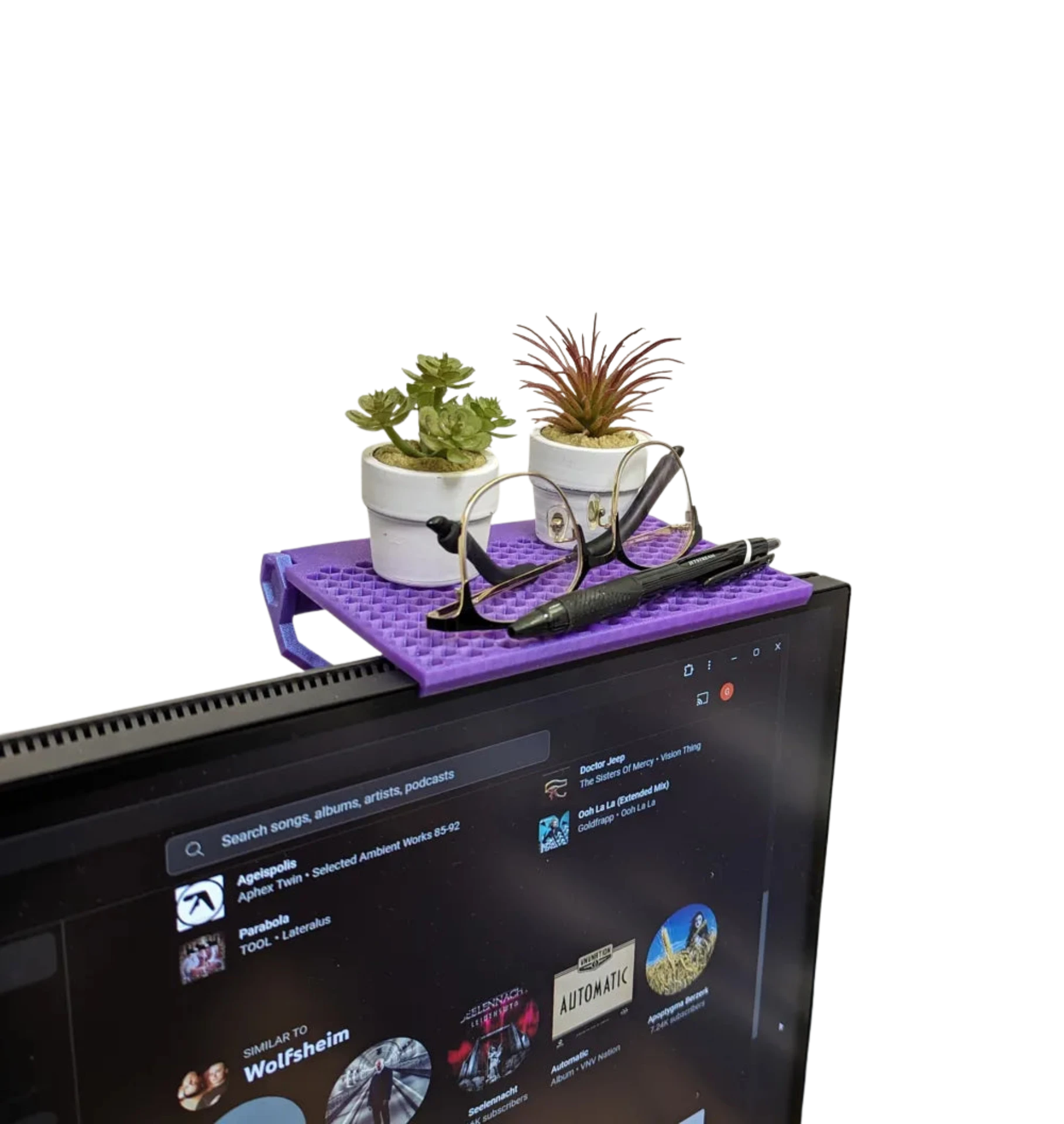Adjustable Monitor shelf - Fits any display