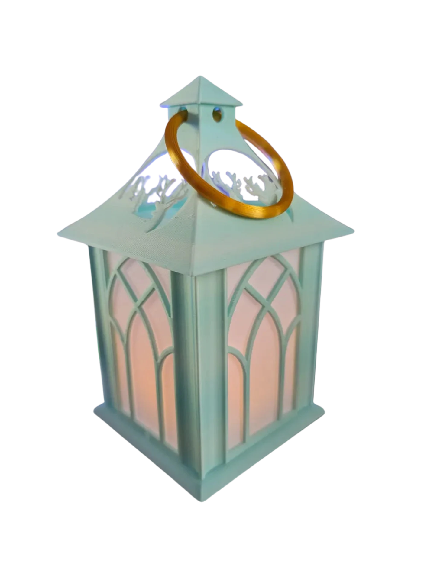 Tea light powered Christmas Lantern