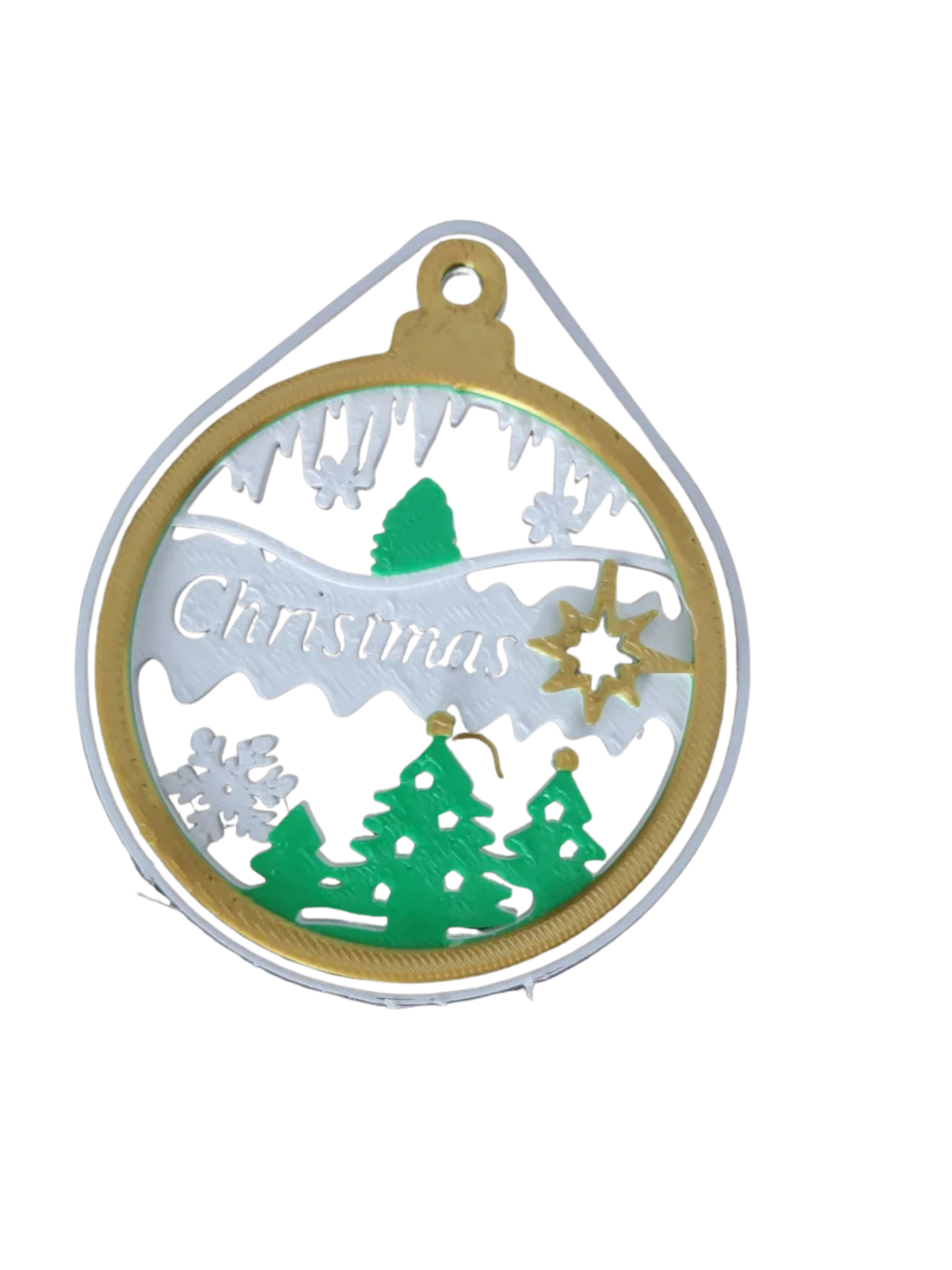 Christmas ornament/decoration with the inscription Christmas