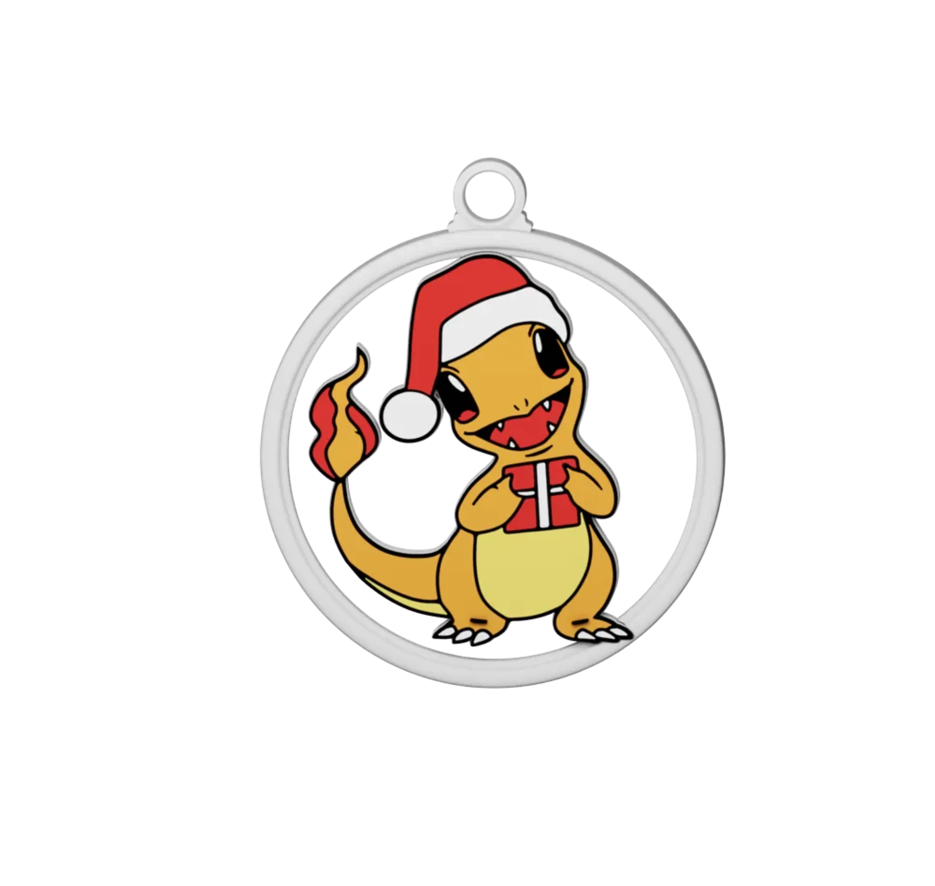 Charmander Christmas Ornament Color