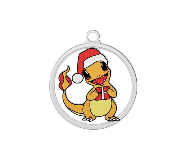 Charmander Christmas Ornament Color