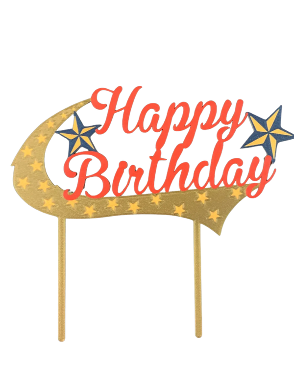 Happy Birthday cake topper