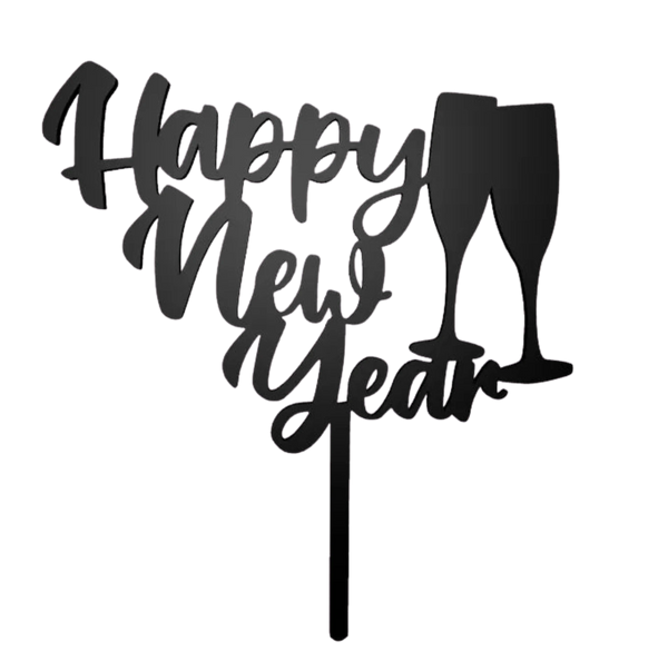 New Year cake topper