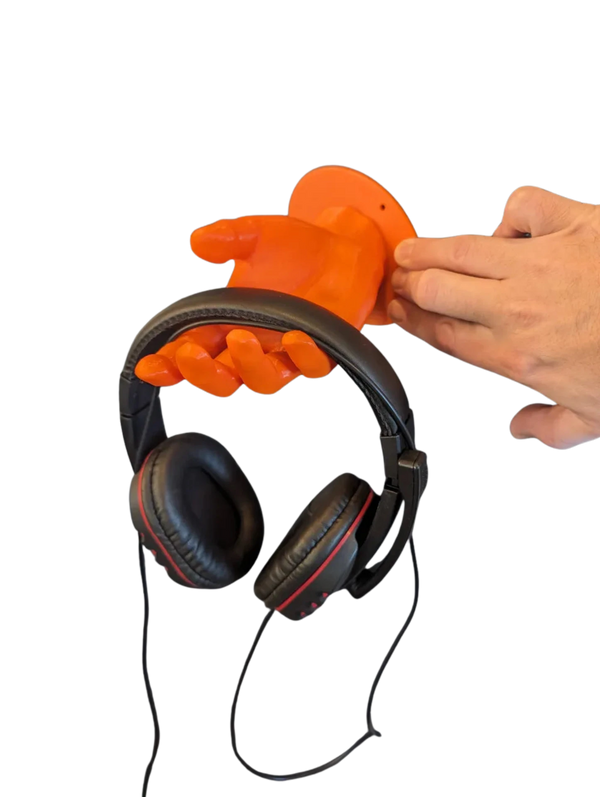 Wall mountable headphone hand stand Remixed