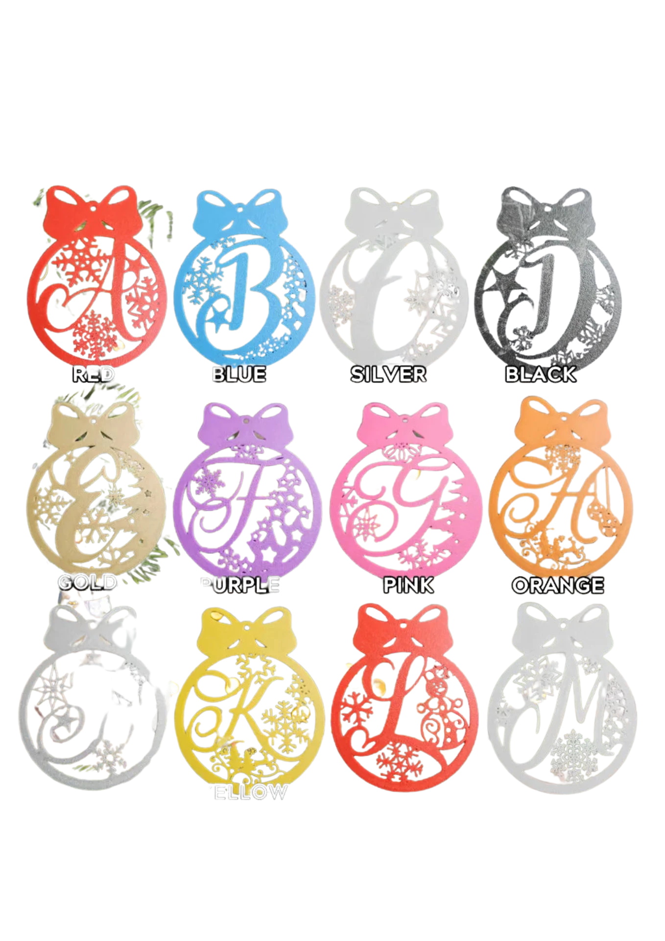 Xmas balls - Letters of Initials (edition 2023)
