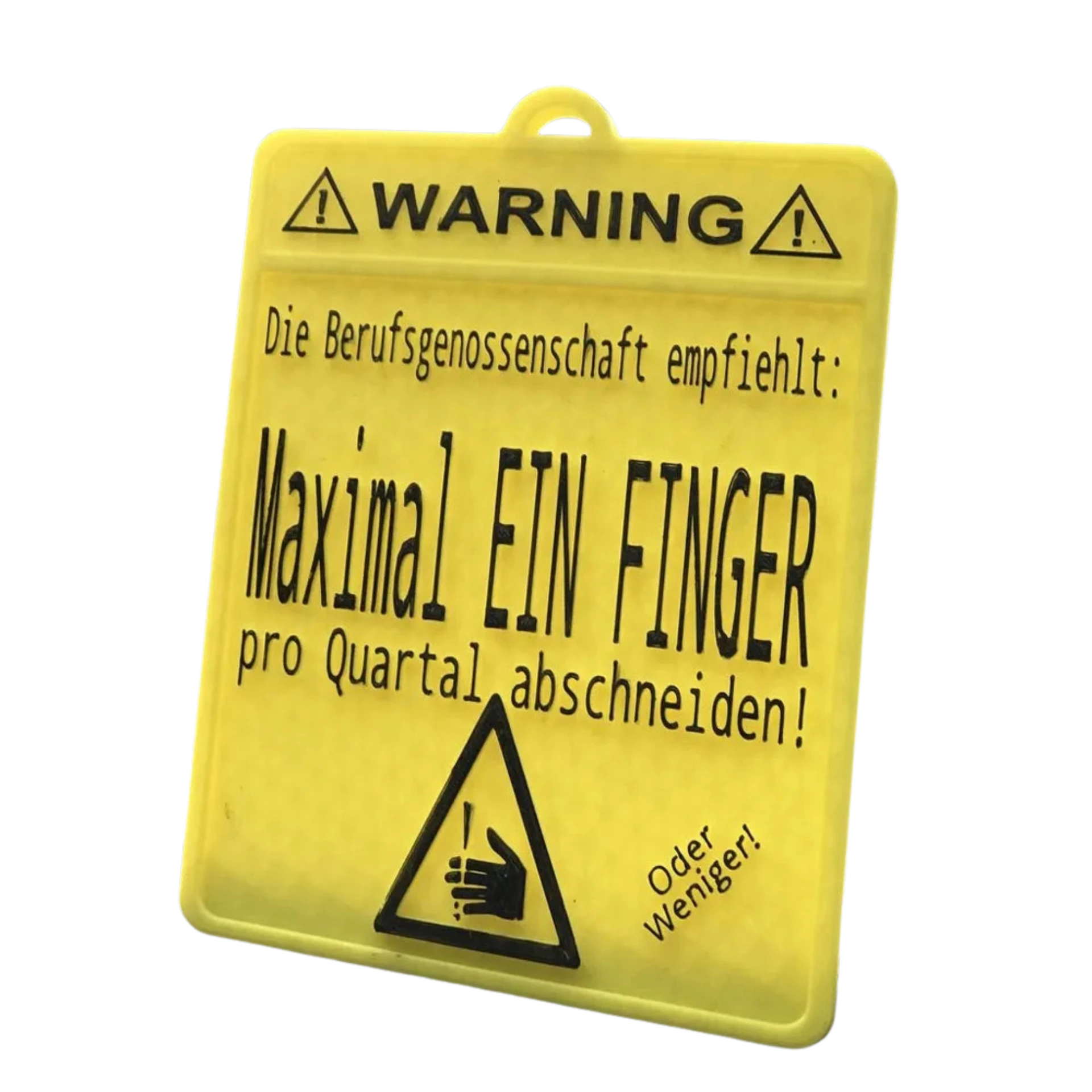 Cut off finger sign