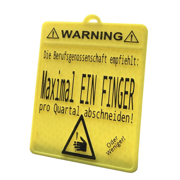 Cut off finger sign