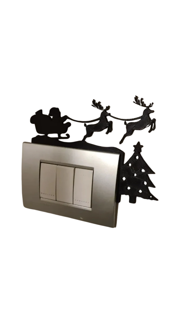 Santa Door and Light switch decoration